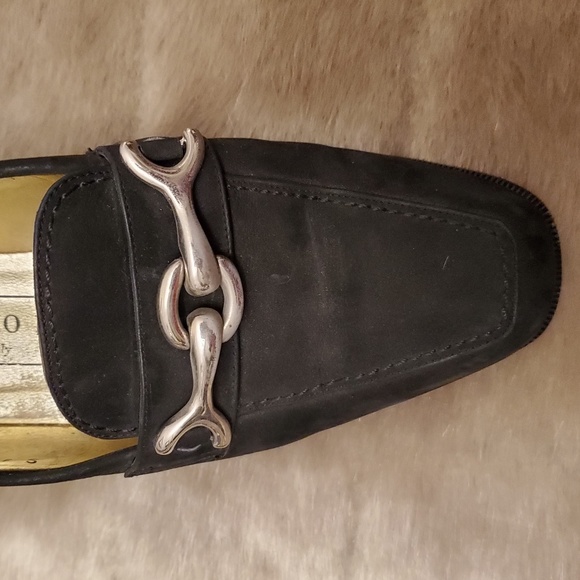 Bruno Magli worn once classic loafers, silver bit - Picture 3 of 8